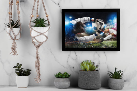 “Unstoppable Motion – Sports Energy Inspired Frame” ⚽🔥