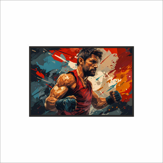 “Unstoppable Motion – Sports Energy Inspired Frame” 🥊🔥