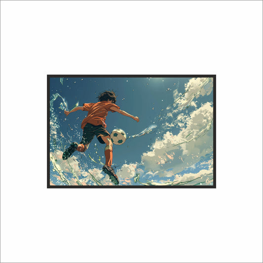 “Unstoppable Motion – Sports Energy Inspired Frame” ⚽🔥