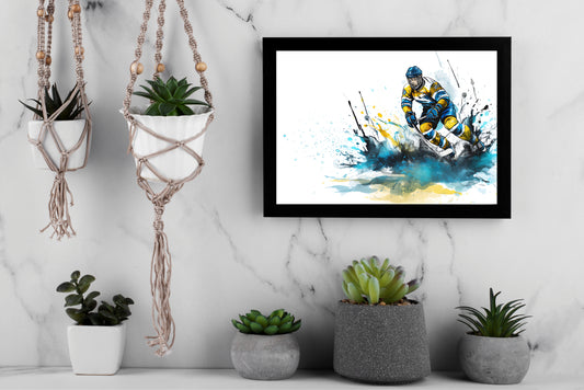 “Unstoppable Motion – Sports Energy Inspired Frame” 🏒🔥