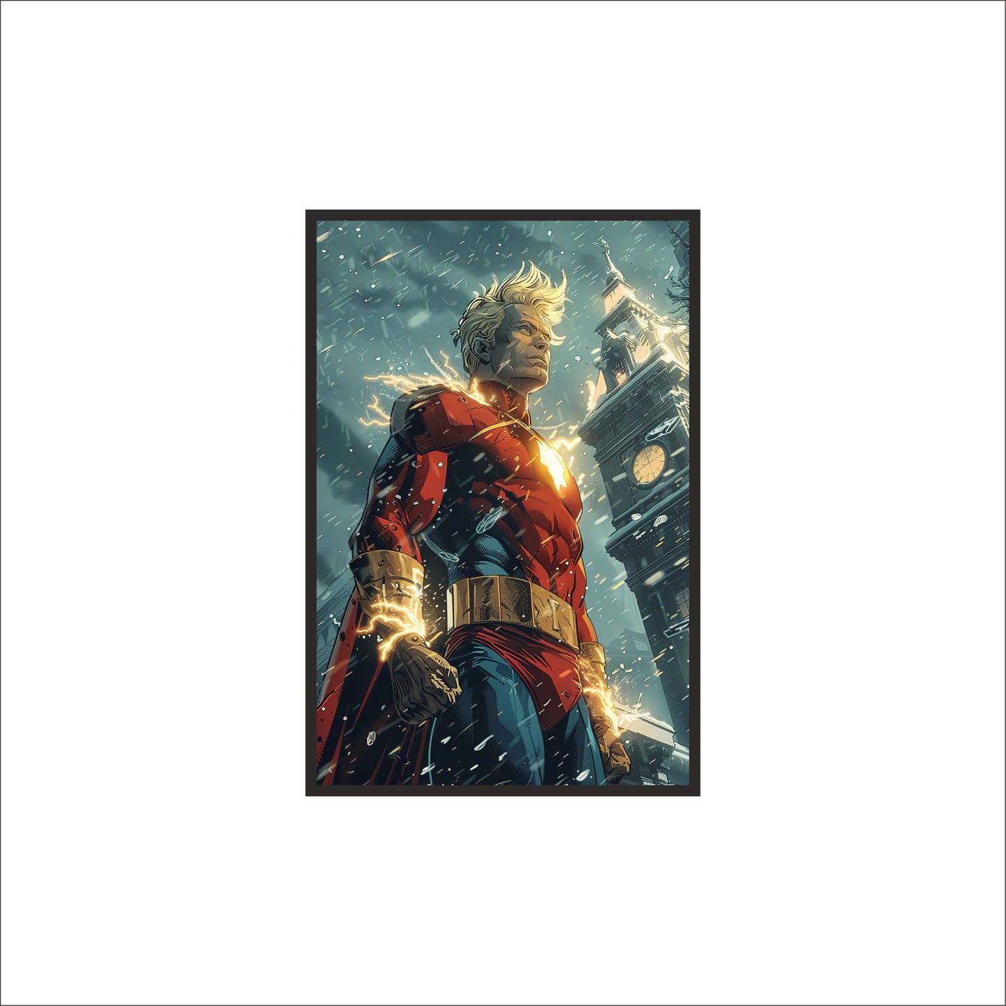 ⚡ Unleash Your Power – Heroic Motivation Wall Frame!