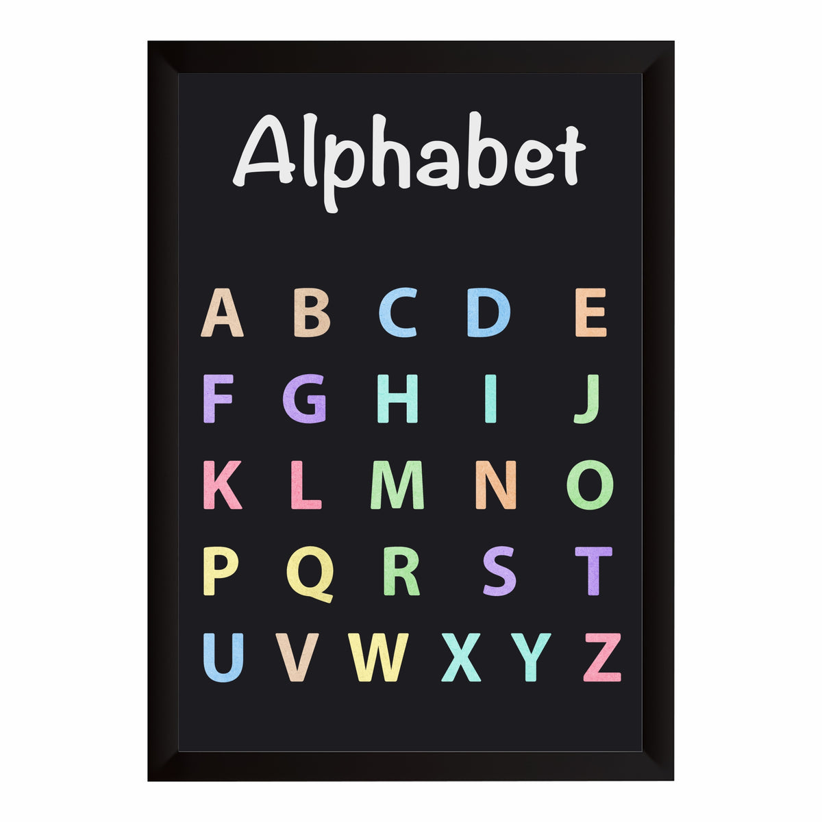 Alphabet Wall Art | Kids Learning ABC Poster