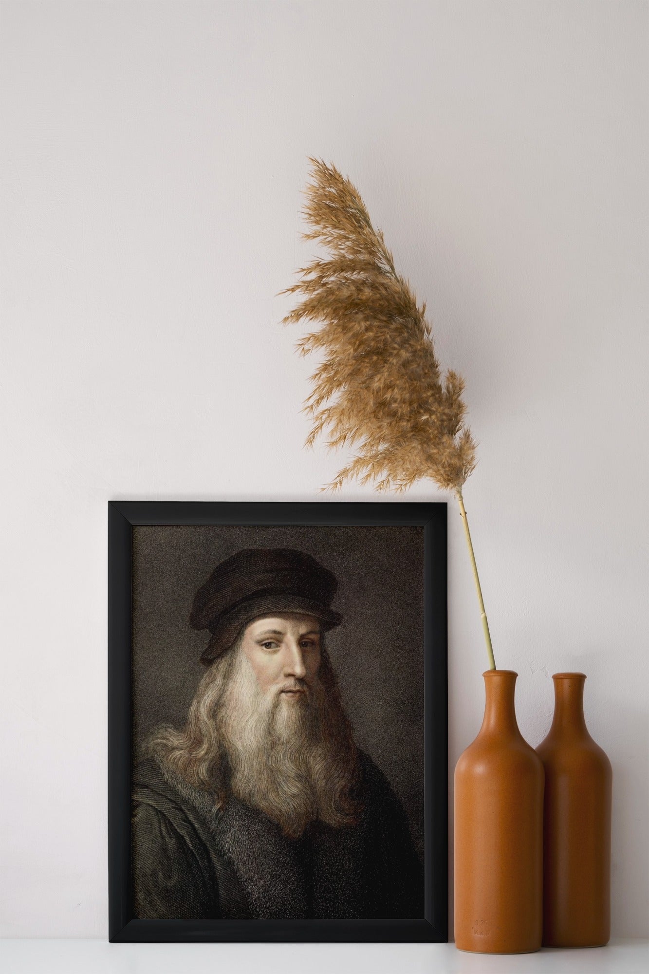 Leonardo da Vinci Motivational Wall Frame – The Genius of the Renaissance