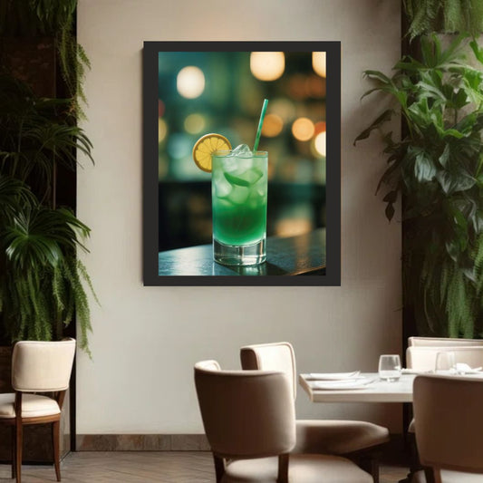 Refreshing Mocktail Wall Frame – Vibrant & Aesthetic Bar Décor