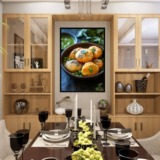 Spicy & Crispy Kachori – A Must-Have Wall Frame for Your Food Space