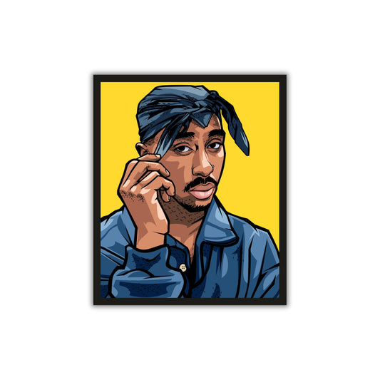 Honor the Legacy of Tupac Shakur with This Iconic Wall Frame