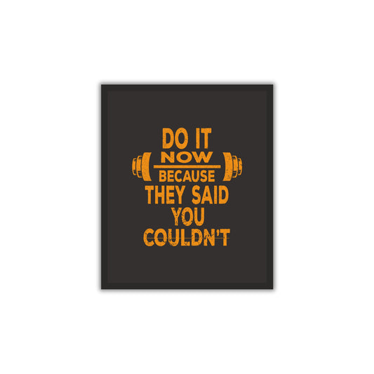 Do It Now – Motivational Gym Wall Frame