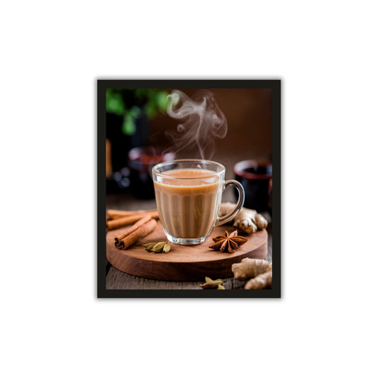 Tea Time Serenity – Elegant Wall Frame for Tea Lovers