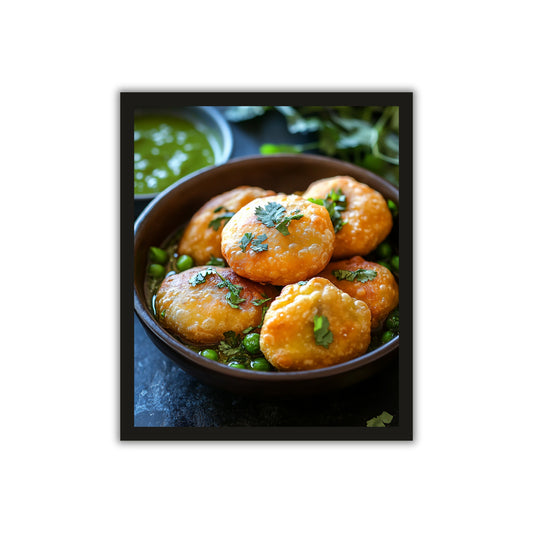 Spicy & Crispy Kachori – A Must-Have Wall Frame for Your Food Space