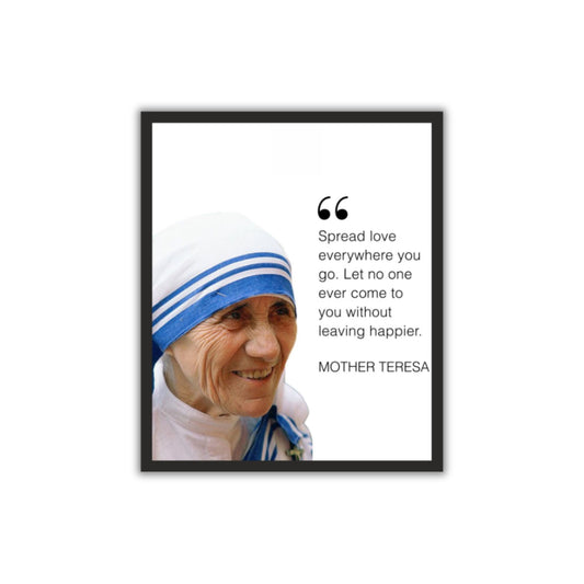 Mother Teresa Motivational Wall Frame – A Tribute to Compassion & Service