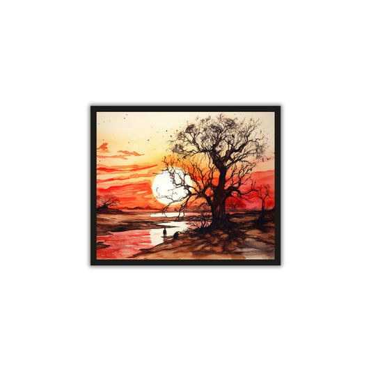 Sunset Nature Wall Frame – A Breathtaking Blend of Colors & Serenity