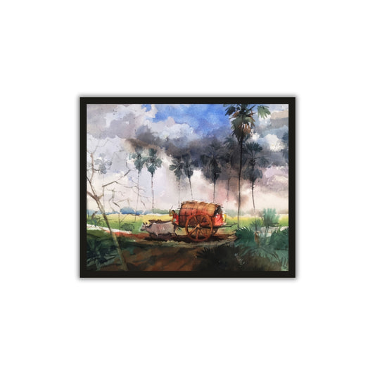 Village Nature Wall Frame – A Glimpse of Rustic Beauty & Simplicity
