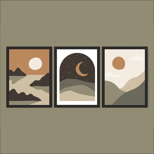 Set of 4 Religious Blessings – Framed Wall Art for Home & Prayer Rooms