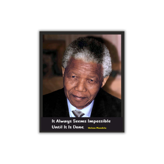 Legacy of a Leader – Nelson Mandela Motivational Wall Frame