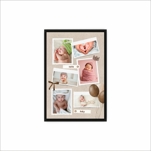 Personalized Cute Baby Collage Frame – Capture Adorable Moments!
