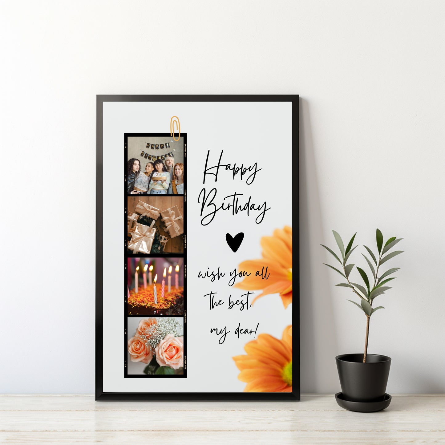 Personalized Birthday Wishes Collage Frame – A Gift Straight from the Heart!