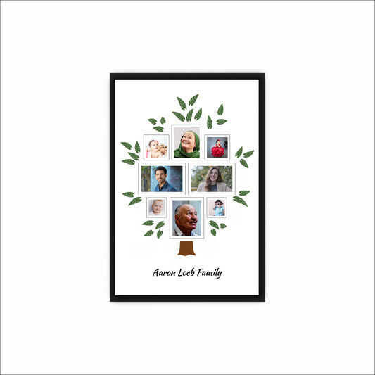 Personalized Family Tree Collage Frame – Honor Your Roots!