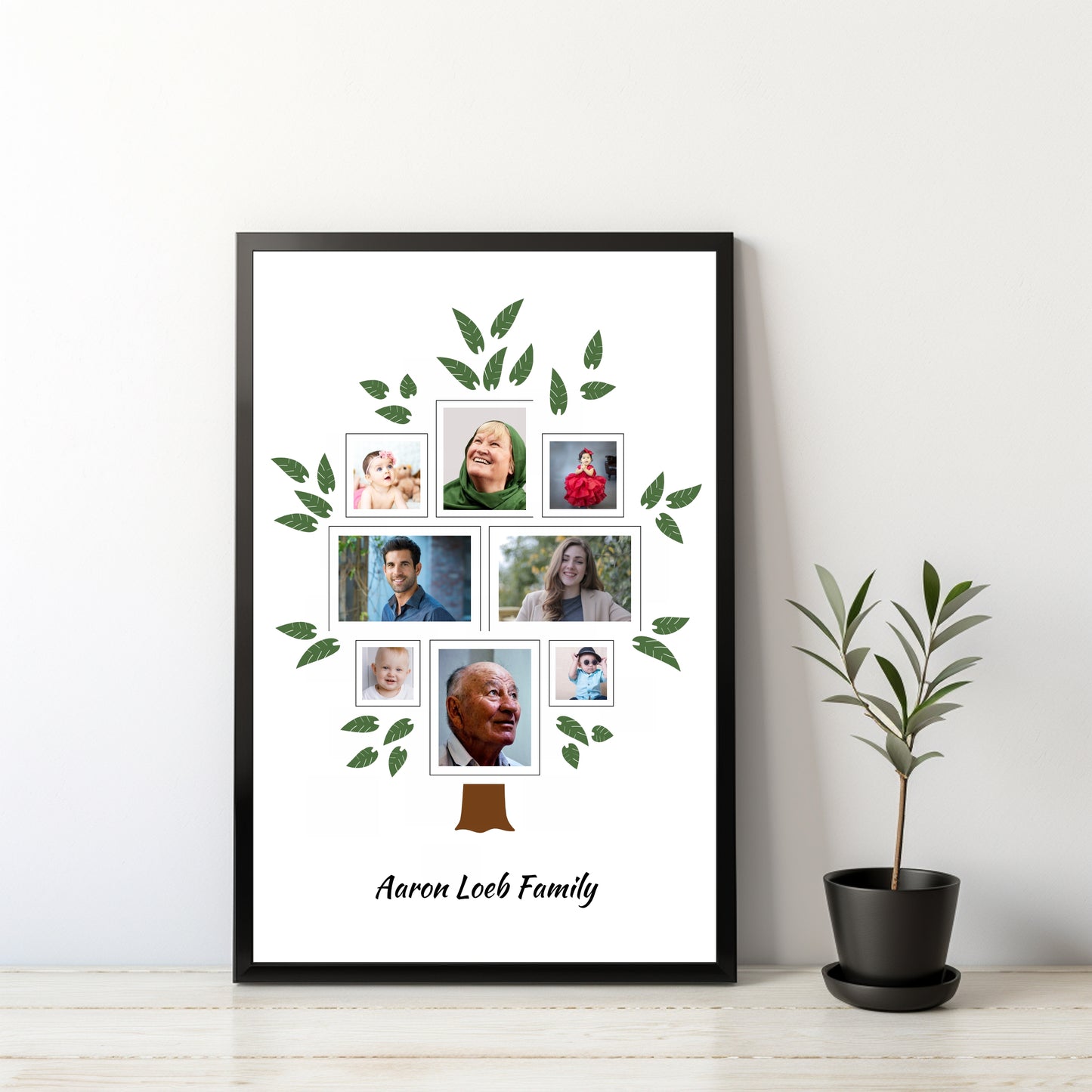 Personalized Family Tree Collage Frame – Honor Your Roots!