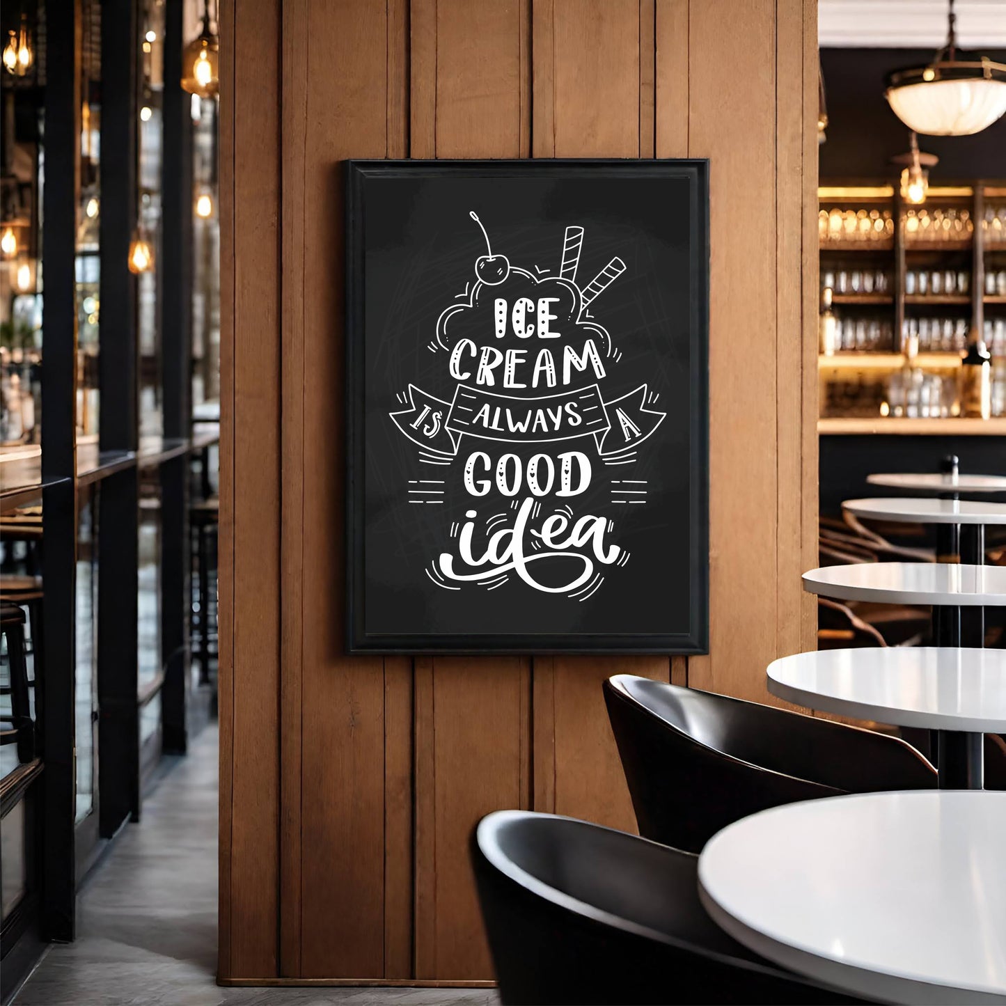 Ice Cream Wall Frame – A Treat for Your Space!