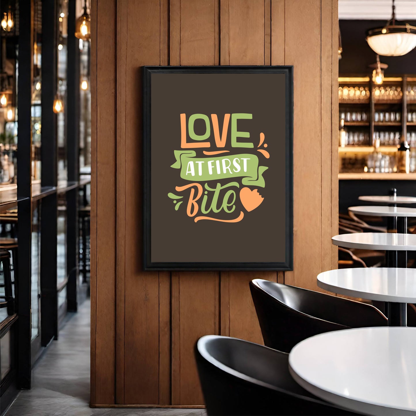🔥 "Love at First Bite" – Foodie Wall Art for Kitchens & Restaurants!
