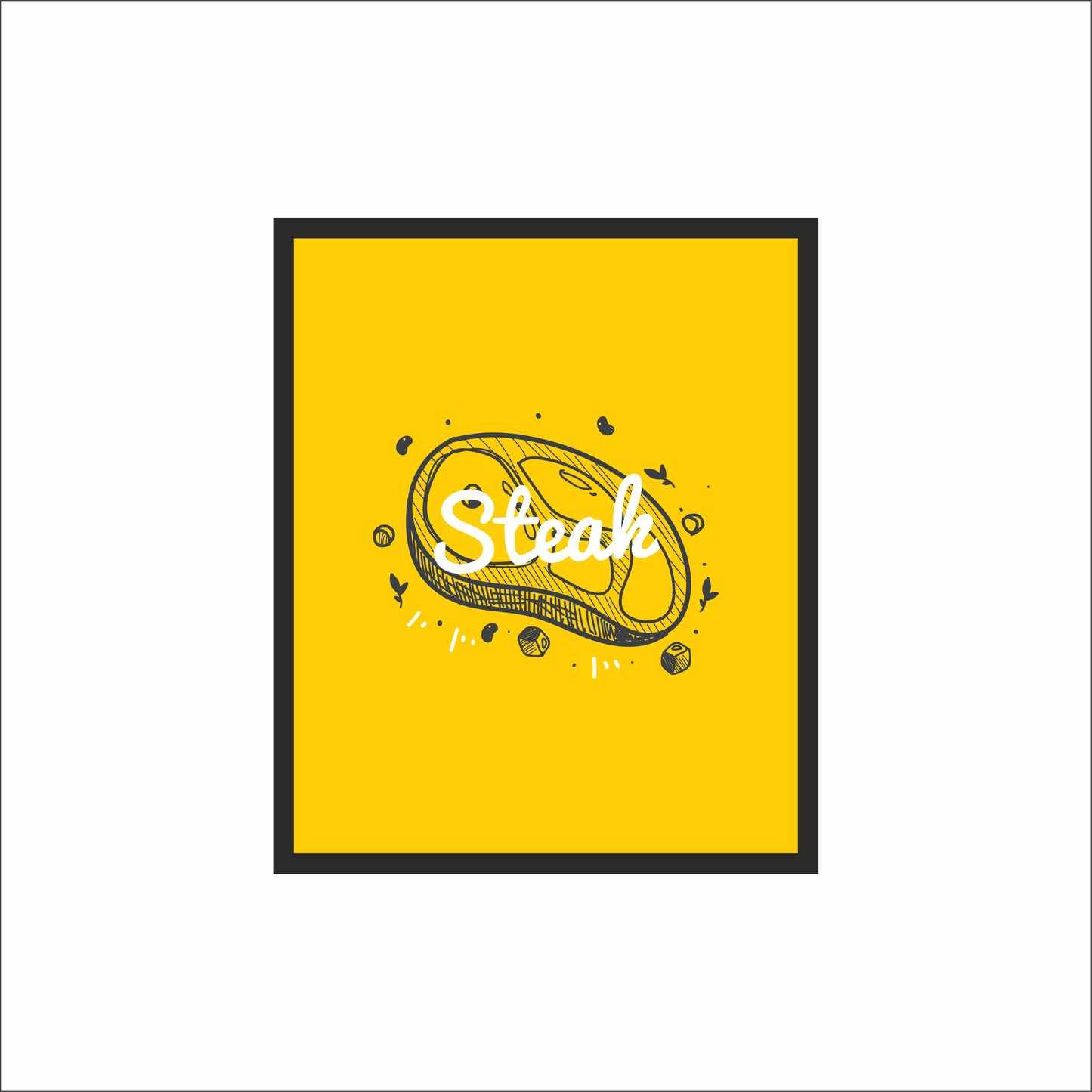Steak Wall Frame – A Juicy Statement for Meat Lovers!
